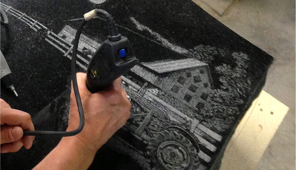 Custom engraving process.