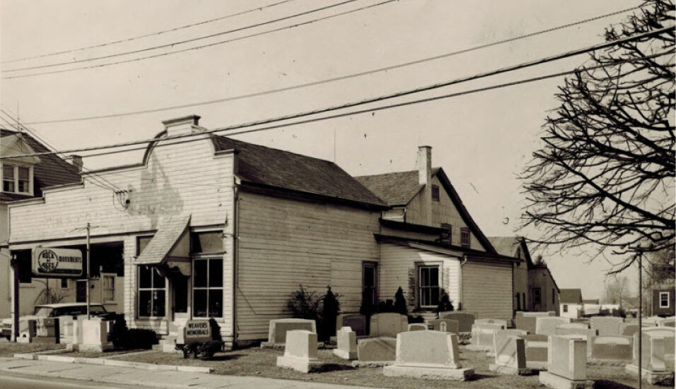 Weaver Memorials history.