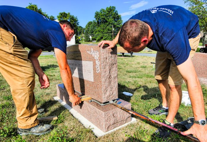 weaver-memorials-process-2 Placing a headstone - Reading PA