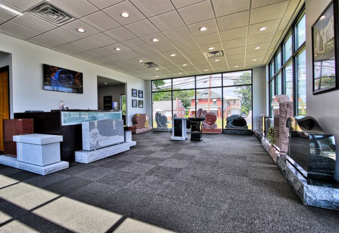 weaver-memorials-york-interior Weaver Memorials York, PA showroom interior.