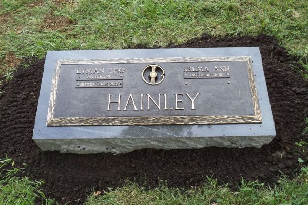 bronze-grave-marker Bronze grave marker.